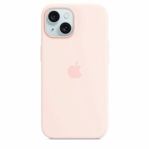 iPhone 15 Silicone Case with MS - Light Pink vyobraziť