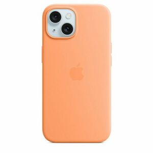 iPhone 15 Silicone Case with MS - Orange Sorbet vyobraziť
