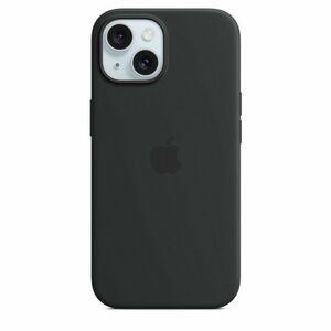 iPhone 15+ Silicone Case with MS - Black vyobraziť