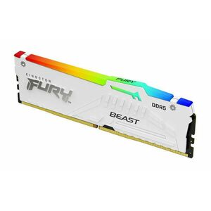 Kingston 16GB 6000MT/s DDR5 CL36 DIMM FURY Beast White RGB EXPO vyobraziť