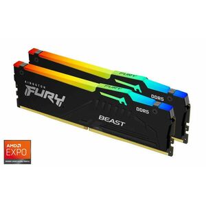 KINGSTON 32GB 5200MT/s DDR5 CL36 DIMM (Kit of 2) FURY Beast RGB EXPO vyobraziť