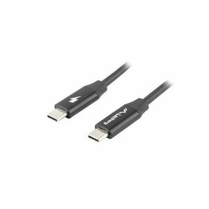 LANBERG USB-C M/M 2.0 kábel 1, 8m, čierny, rýchle nabíjanie 4.0 vyobraziť