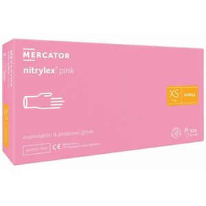 NITRYLEX PINK - Nitrilové rukavice (bez púdru) ružové, 100 ks, M vyobraziť