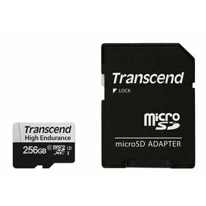 Transcend 256GB microSDXC 350V UHS-I U1 (Class 10) High Endurance pamäťová karta, 95MB/s R, 40MB/s W vyobraziť