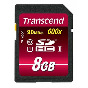 Transcend 8GB SDHC (Class 10) UHS-I 600x (Ultimate) MLC pamäťová karta vyobraziť