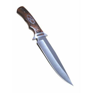 Turistický nôž 32 cm s drevenou rukoväťou a puzdrom vyobraziť