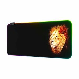 MG Lion RGB podložka pod myš 80 x 30 cm, čierna vyobraziť