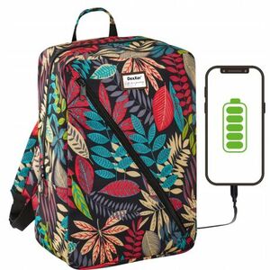 MG Bcross batoh so vstavaným USB káblom 20L, color leaves vyobraziť