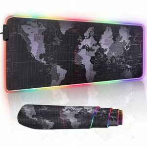 MG World Map RGB herná podložka pod myš 80 x 30 cm, čierna vyobraziť