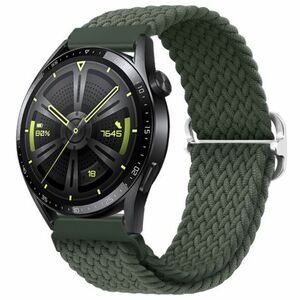 BStrap Elastic Nylon remienok na Huawei Watch GT2 42mm, olive green (SSG024C0407) vyobraziť