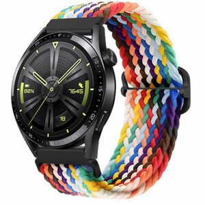 BStrap Elastic Nylon remienok na Huawei Watch GT 42mm, rainbow vyobraziť