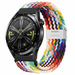 BStrap Elastic Nylon 2 remienok na Huawei Watch GT 42mm, rainbow (SSG027C0202) vyobraziť