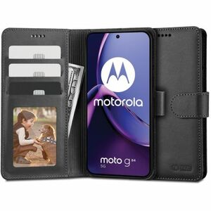 Tech-Protect Wallet knižkové puzdro na Motorola Moto G84 5G, čierne vyobraziť