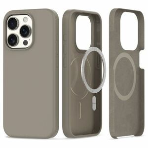 Tech-Protect Silicone MagSafe kryt na iPhone 15 Pro, titanium vyobraziť