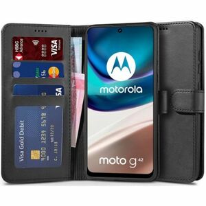 Tech-Protect Wallet knižkové puzdro na Motorola Moto G42, čierne vyobraziť