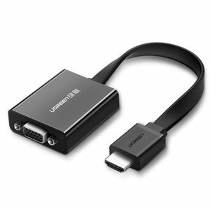 Ugreen MM103 adaptér HDMI - VGA micro USB / 3.5 mm mini jack, čierny vyobraziť