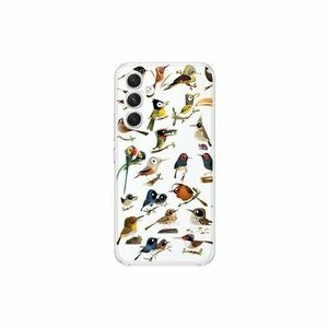 Puzdro Fun TPU Samsung Galaxy A14 4G/5G, vtáčiky - biele vyobraziť