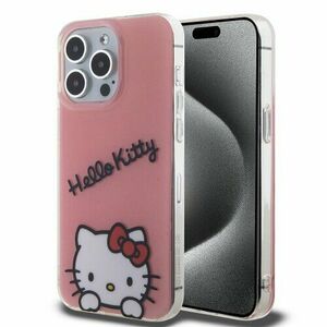 Hello Kitty IML Daydreaming Logo Zadní Kryt pro iPhone 15 Pro Max Pink vyobraziť