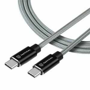 Tactical Fast Rope Aramid Cable USB-C/USB-C 100W 1m - šedý vyobraziť