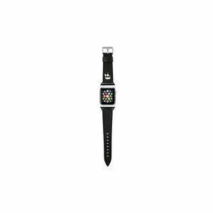 Remienok Karl Lagerfeld Karl Head PU Apple Watch 42/44mm - čierny vyobraziť