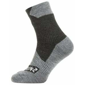 Sealskinz Waterproof All Weather Ankle Length Sock Black/Grey Marl L Cyklo ponožky vyobraziť