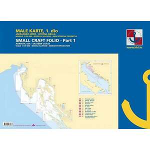 HHI Male Karte Jadransko More/Small Craft Folio Adriatic Sea Eastern Coast Part 1 2022 vyobraziť