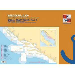 HHI Male Karte Jadransko More/Small Craft Folio Adriatic Sea Eastern Coast Part 2 2022 vyobraziť