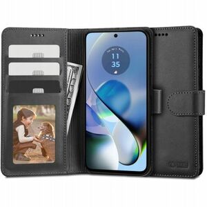 Tech-Protect Wallet knižkové puzdro na Motorola Moto G54 5G, čierne vyobraziť