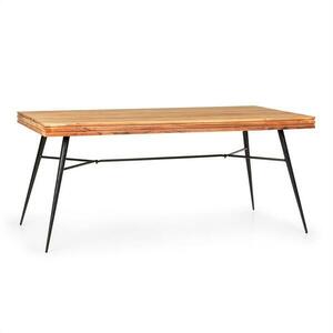Besoa Vantor, jedálenský stôl, agátové drevo, železná kostra, 175 x 78 x 80 cm, drevo vyobraziť