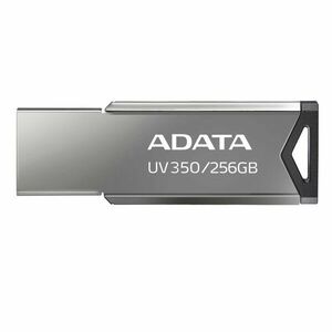 ADATA Flash Disk 256GB UV350, USB 3.2 Dash Drive, tmavo strieborná textúra kov vyobraziť