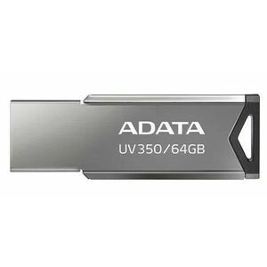 ADATA Flash Disk 64GB UV350, USB 3.2 Dash Drive, tmavo strieborná textúra kov vyobraziť