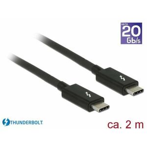 Delock Thunderbolt™ 3 (20 Gb/s) USB-C™ kábel samec > samec pasívny 2, 0 m 3 A čierny vyobraziť