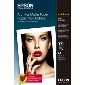 EPSON A4, Archival Matte Paper (50listov) vyobraziť
