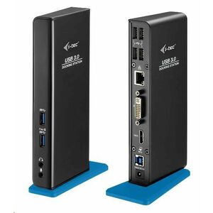 i-tec USB 3.0 Dual Video DVI HDMI Docking Station + Glan + Audio + USB 3.0 Hub vyobraziť