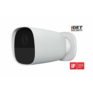 iGET SECURITY EP26 White - WiFi batériová FullHD kamera, IP65, zvuk, samostatná a pre alarm M5-4G SK vyobraziť