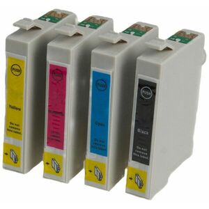 MultiPack EPSON T0715 + 20ks fotopapiera (C13T07154010) - kompatibilná cartridge, čierna + farebná, 4x12ml vyobraziť
