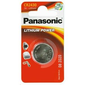 PANASONIC Lítiová batéria (gombíková) CR-2430EL/1B 3V (Blister 1ks) vyobraziť