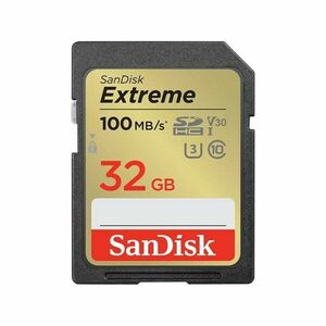 SanDisk Extreme SDHC 32GB 100MB/s V30 UHS-I U3 vyobraziť
