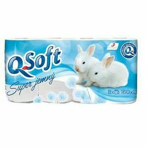 Toaletný papier Q-SOFT 3vrs. 160útržkov 8ks / predaj po balení vyobraziť