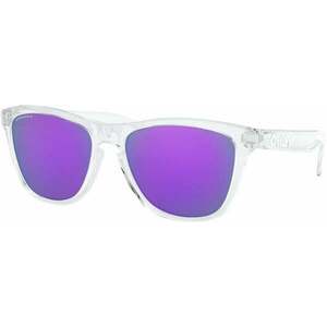 Oakley Frogskins 9013H755 Polished Clear/Prizm Violet Lifestyle okuliare vyobraziť