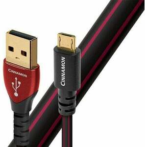 AudioQuest Cinnamon 0, 75 m Červená-Čierna Hi-Fi USB kábel vyobraziť