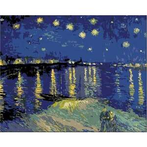 Zuty Maľovanie podľa čísiel Hviezdna noc nad Rhone (Van Gogh) vyobraziť