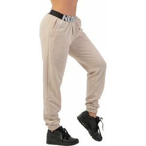 Nebbia Iconic Mid-Waist Sweatpants Cream L Fitness nohavice vyobraziť