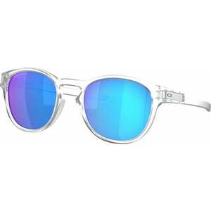 Oakley Latch 92656553 Matte Clear/Prizm Sapphire Polarized Lifestyle okuliare vyobraziť