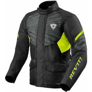 Rev'it! Jacket Duke H2O Black/Neon Yellow L Textilná bunda vyobraziť