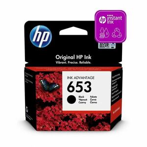HP ORIGINAL INK 3YM75AE, BLACK, 360 STR., HP 653 vyobraziť