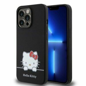 Hello Kitty Liquid Silicone Daydreaming Logo Zadní Kryt pro iPhone 13 Pro Black vyobraziť