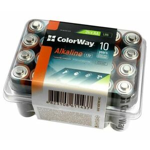 Colorway alkalická batéria AA/ 1.5V/ 24ks v balení/ Plastový box vyobraziť
