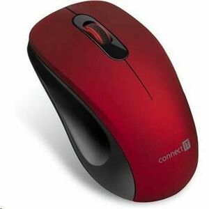 CONNECT IT "MUTE" bezdrôtová optická tichá myš, USB, (+ 1x AA batéria zadarmo), červená vyobraziť