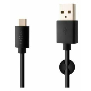 FIXED dátový a nabíjací kábel, USB-A -> USB-C, 20 W, dĺžka 2 m, čierna vyobraziť